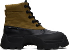 Proenza Schouler Black & Tan Stomp Boots