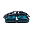 John Elliott Blue and Navy Suicoke Edition MOTO-JEab-G Sandals
