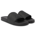 Bottega Veneta - Intrecciato Rubber Slides - Black