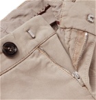 Brunello Cucinelli - Slim-Fit Stretch-Cotton Twill Cargo Trousers - Neutrals