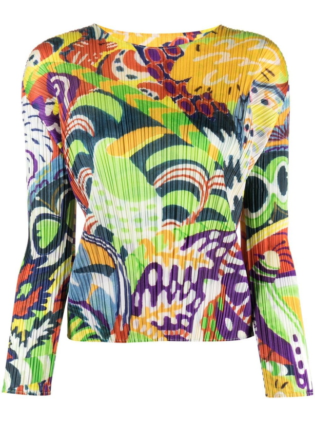 Photo: PLEATS PLEASE ISSEY MIYAKE - Printed Sweater