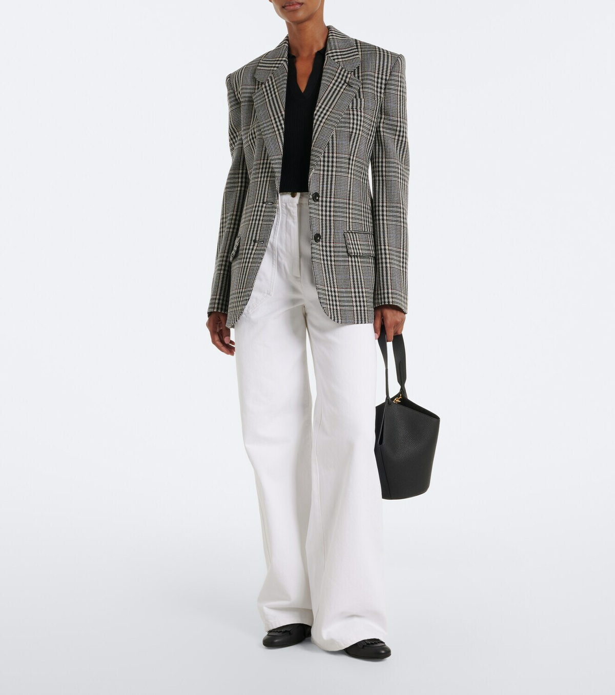 Max Mara Ribbed-knit silk and cashmere polo sweater