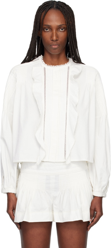 Photo: Isabel Marant White Cubraly Shirt