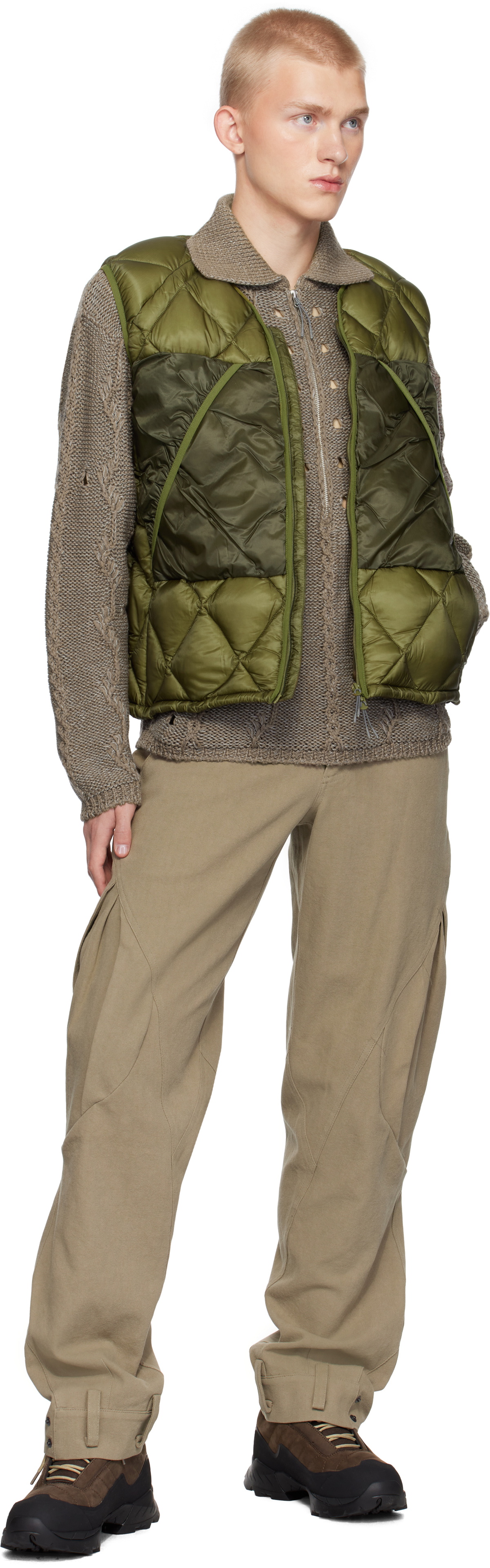 ROA Khaki Light Down Vest