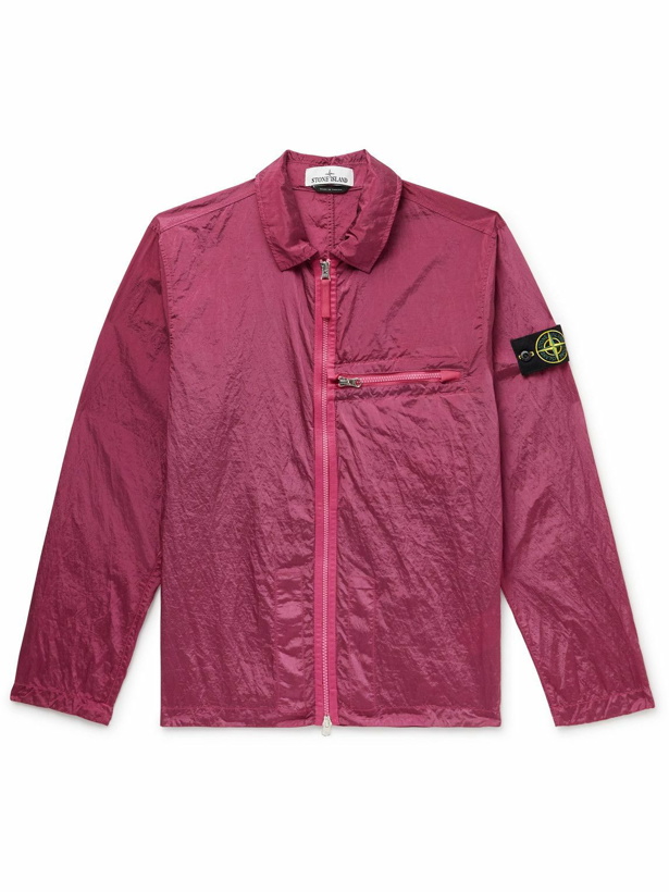 Photo: Stone Island - Logo-Appliquéd Nylon Metal Jacket - Pink
