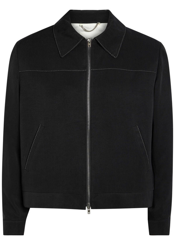 Photo: Second Layer Herman Contrast-stitch Twill Jacket Black