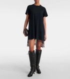 Sacai Leather knee-high boots