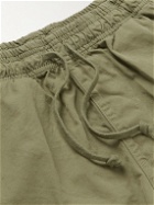 Save Khaki United - Easy Straight-Leg Cotton-Twill Drawstring Shorts - Green