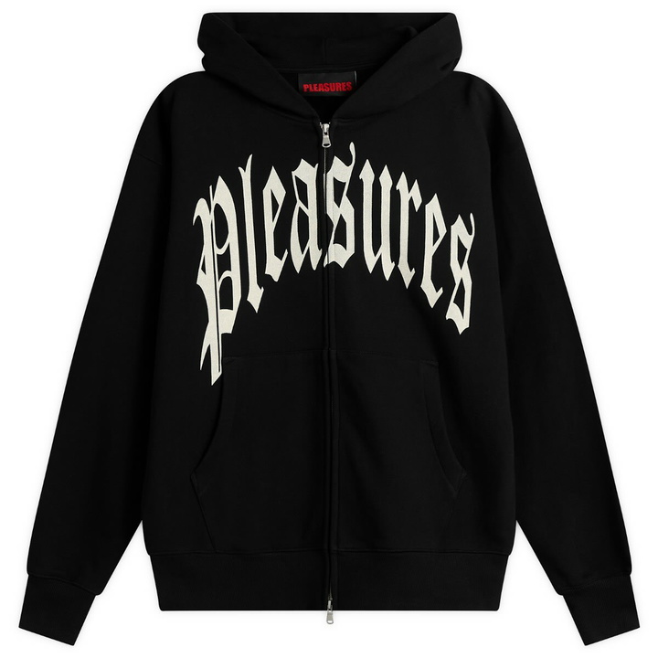 Photo: Pleasures Men's Twitch Zip Hoodie in Black