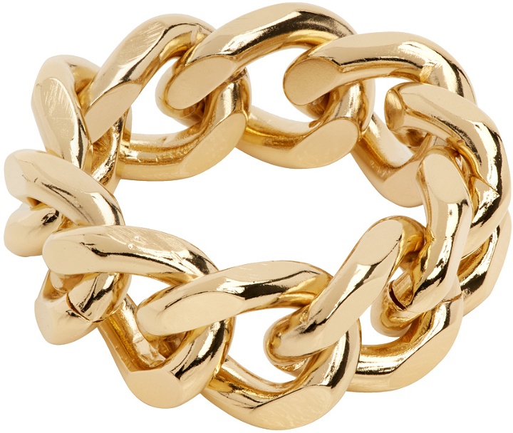 Photo: IN GOLD WE TRUST PARIS Gold Curb Chain Ring