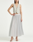 Forte_forte Womens Tailored Vest Light in Grey