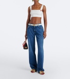 Dolce&Gabbana Cotton and linen-blend crop top