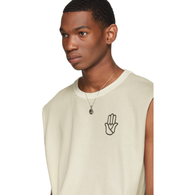 St-Henri SSENSE Exclusive Beige Peace T-Shirt
