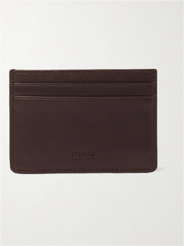 Photo: HUGO BOSS - Leather Cardholder - Brown
