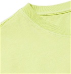 Stüssy - Logo-Embroidered Cotton-Jersey T-Shirt - Yellow
