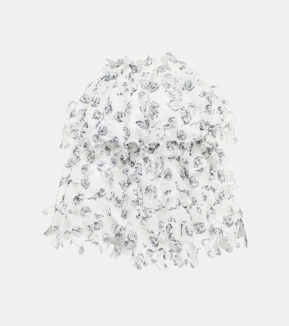 Laser Cut Sunrise Skirt: White