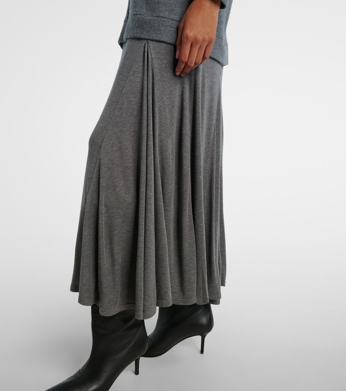 Xu Zhi Turtleneck wool-blend maxi dress