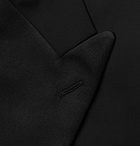 Kingsman - Slim-Fit Double-Breasted Grosgrain-Trimmed Wool and Mohair-Blend Tuxedo Jacket - Black