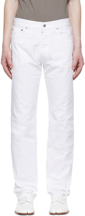 Photo: Maison Margiela White Five-Pocket Jeans