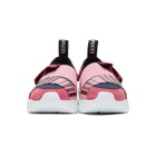 Emilio Pucci Pink and Navy Metallic Ruffle Sneakers