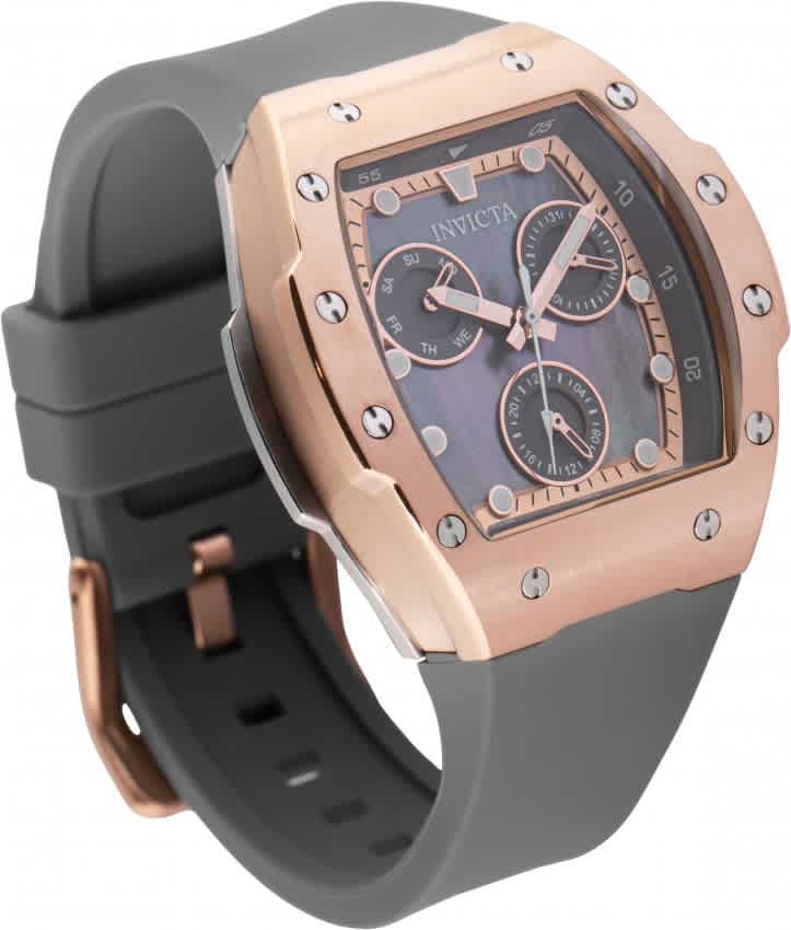Invicta Racing GMT Quartz Grey Dial Ladies Watch 45647