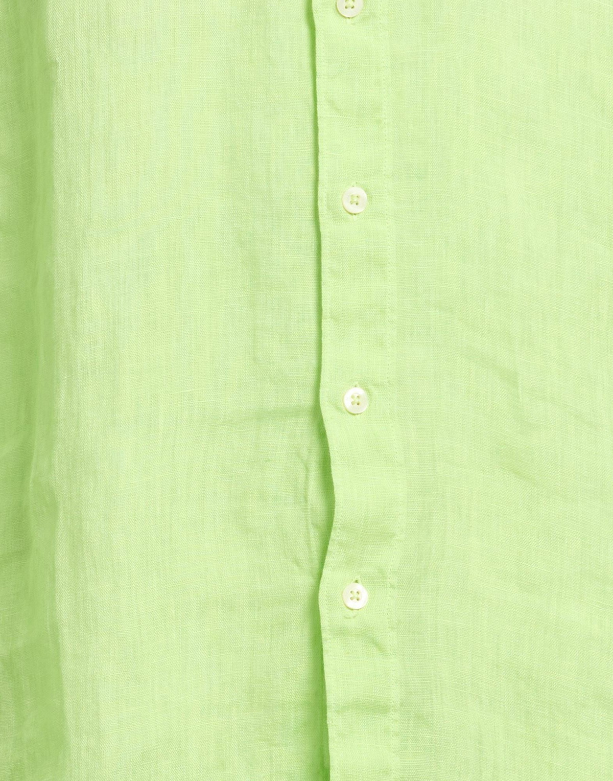 120% Lino Mens Shirt Lime in Green