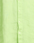 120% Lino Mens Shirt Lime in Green