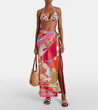 Pucci Orchidee cotton muslin beach cover-up