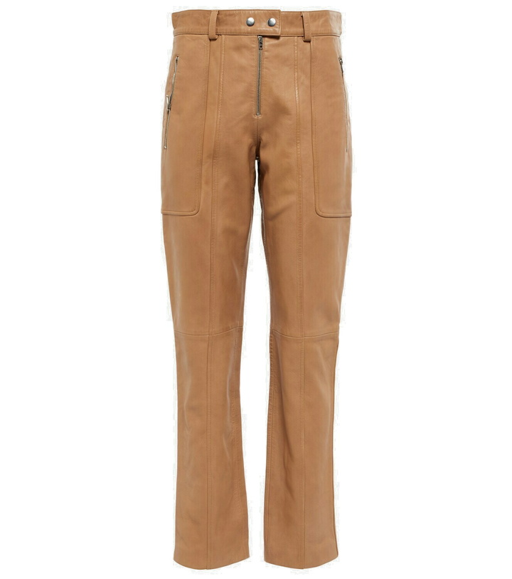 Photo: Isabel Marant - Anazia straight leather pants