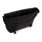 Comme des Garcons Homme Black Nylon Canvas Messenger Bag