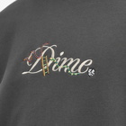 Dime Men's Cursive Snake Crew Sweatshirt in Vintage Black