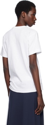 COMME des GARÇONS PLAY White Stud Print Black Heart T-shirt