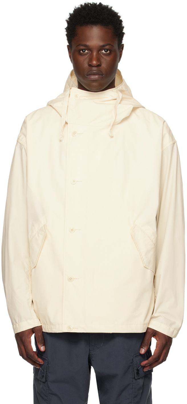 Nanamica Off-White Hooded Jacket Nanamica