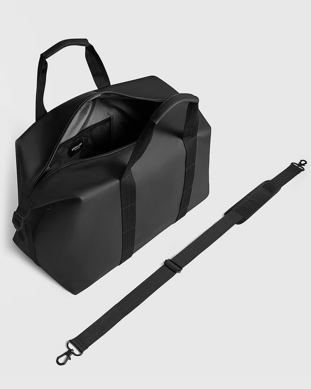 Gaston Luga Däsh Weekender Black Duffle Bags & Weekender