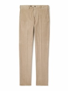 Incotex - Straight-Leg Cotton-Blend Corduroy Trousers - Neutrals