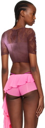 Poster Girl Brown & Pink Stella T-Shirt