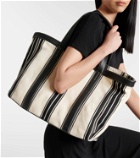 Toteme Striped jacquard canvas tote bag
