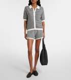 Varley Gaelle chevron cotton cardigan