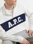 A.P.C. - Alexis Logo-Embroidered Cotton-Jersey Polo Shirt - White