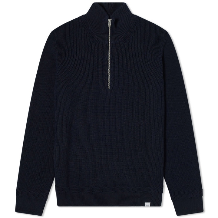 Photo: Norse Projects Fjord Guernsey Half Zip Knit