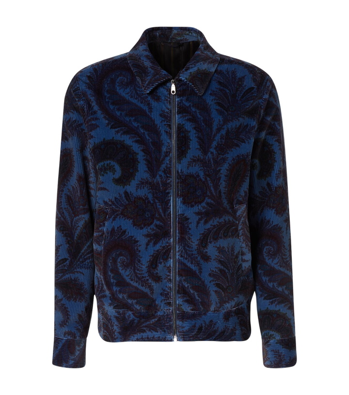 Photo: Etro Printed cotton velvet jacket