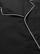 Onia - Camp-Collar Linen-Blend Shirt - Black