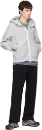 Canada Goose Gray 'White Label' Chilliwack Fleece Bomber Hoodie