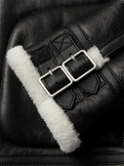 Loewe - Shearling-Lined Leather Jacket - Black
