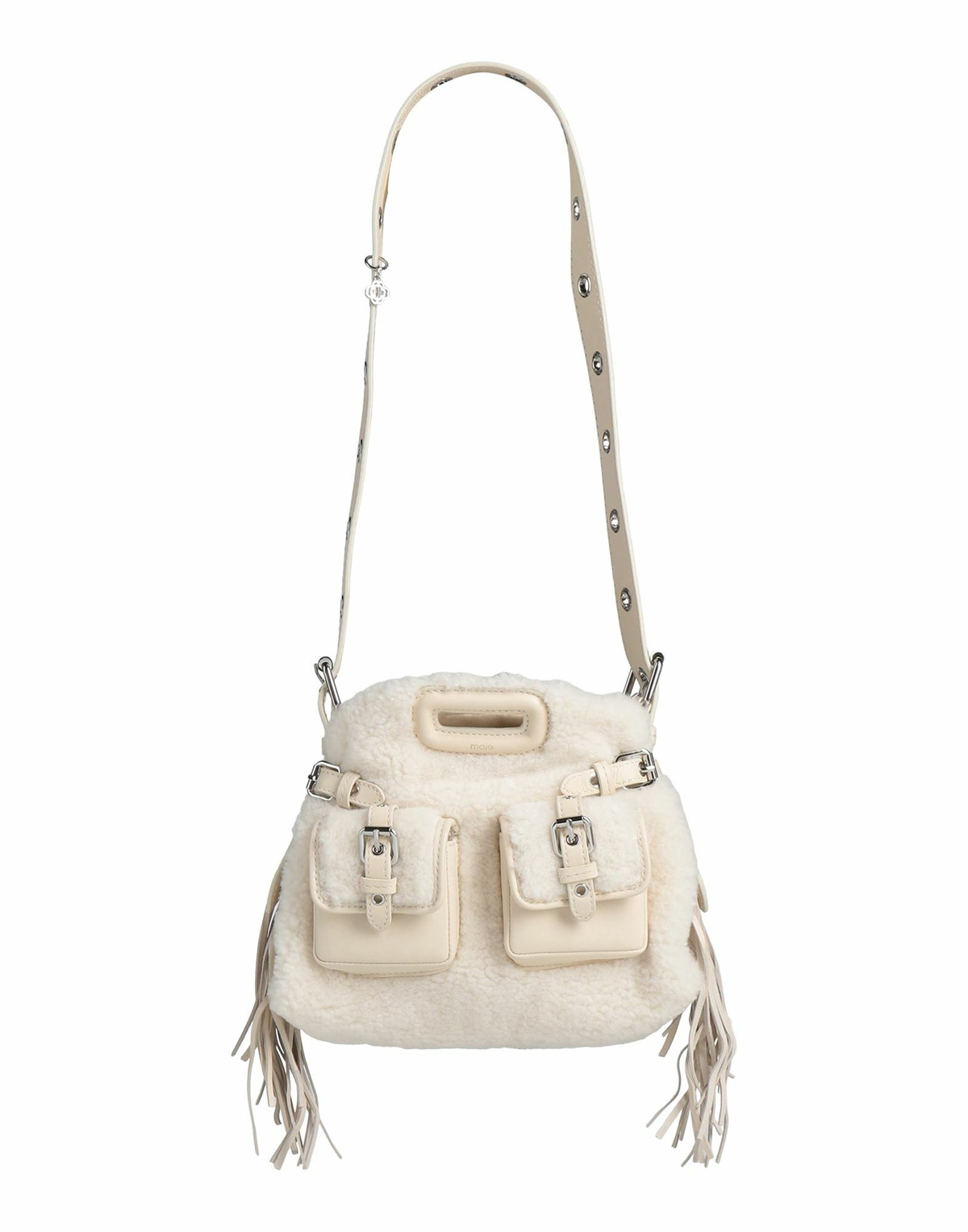 Maje Womens Shoulder bag Cream