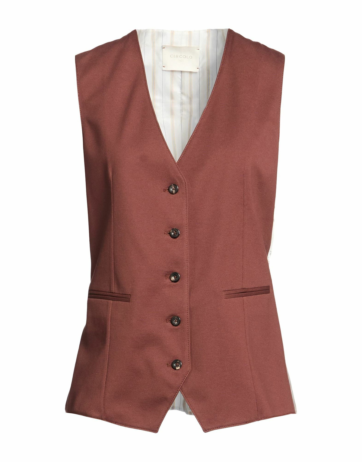 Circolo 1901 Womens Tailored Vest Brick