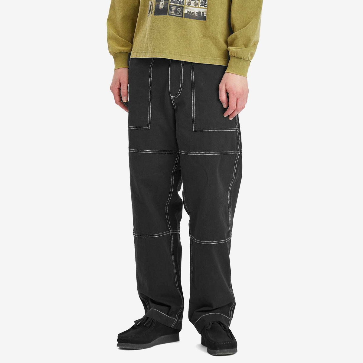 Heresy Men's Stout Trousers in Black