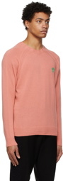 Versace Pink Cashmere Embroidered Medusa Sweater
