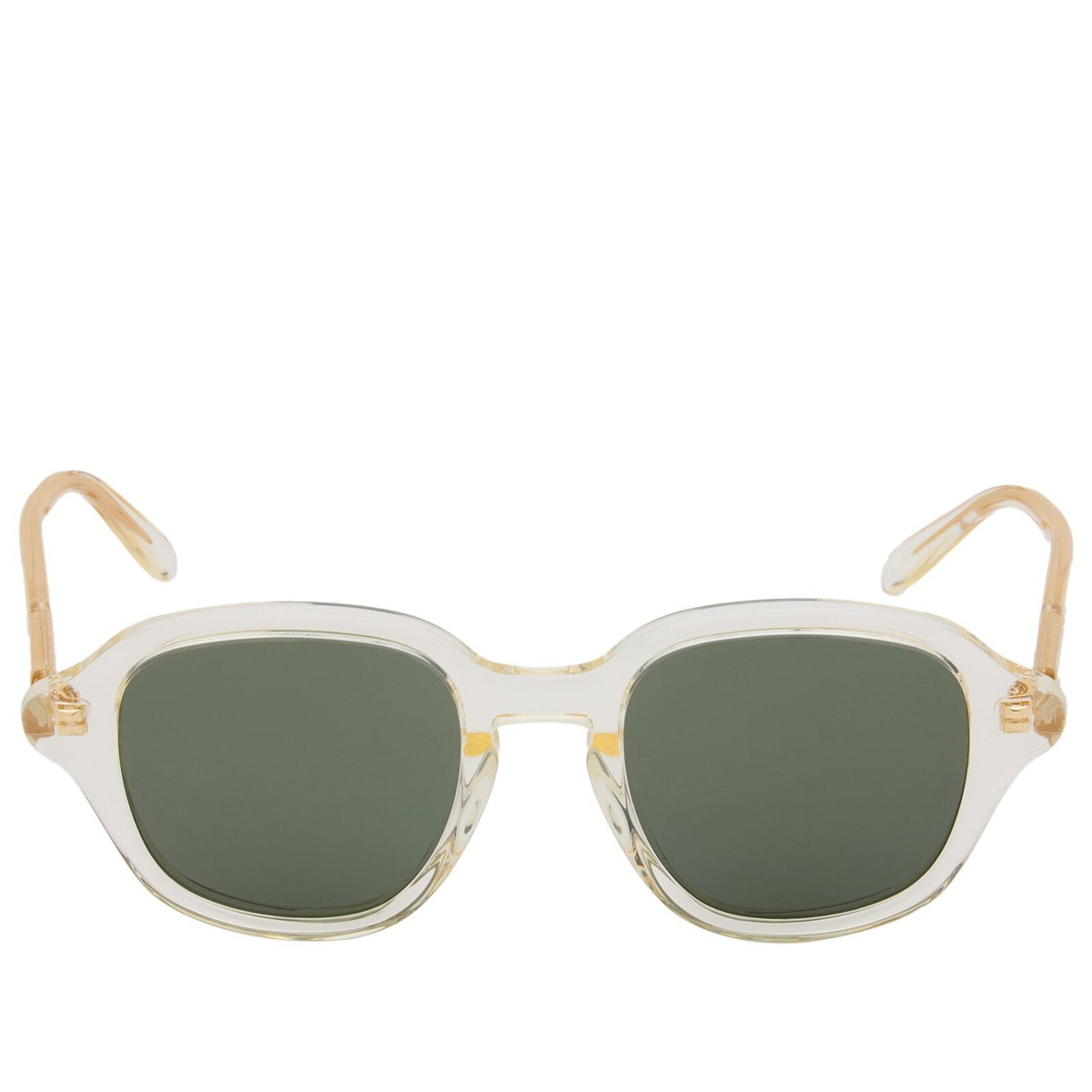 Loewe Eyewear Slim Square Sunglasses in Yellow/Green 