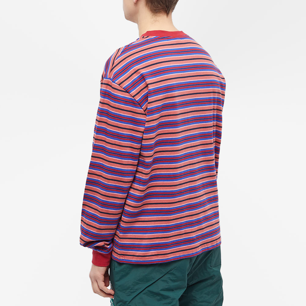 BRAIN DEAD　 PANELED STRIPE LONG SLEEVE Brain Dead Organic Paneled Stripe Long Sleeve Shirt W
